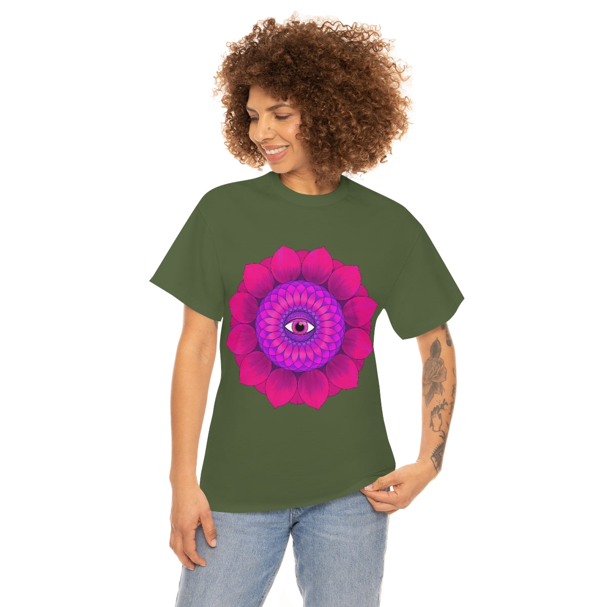 Mystic Pink Flower Cotton Shirt