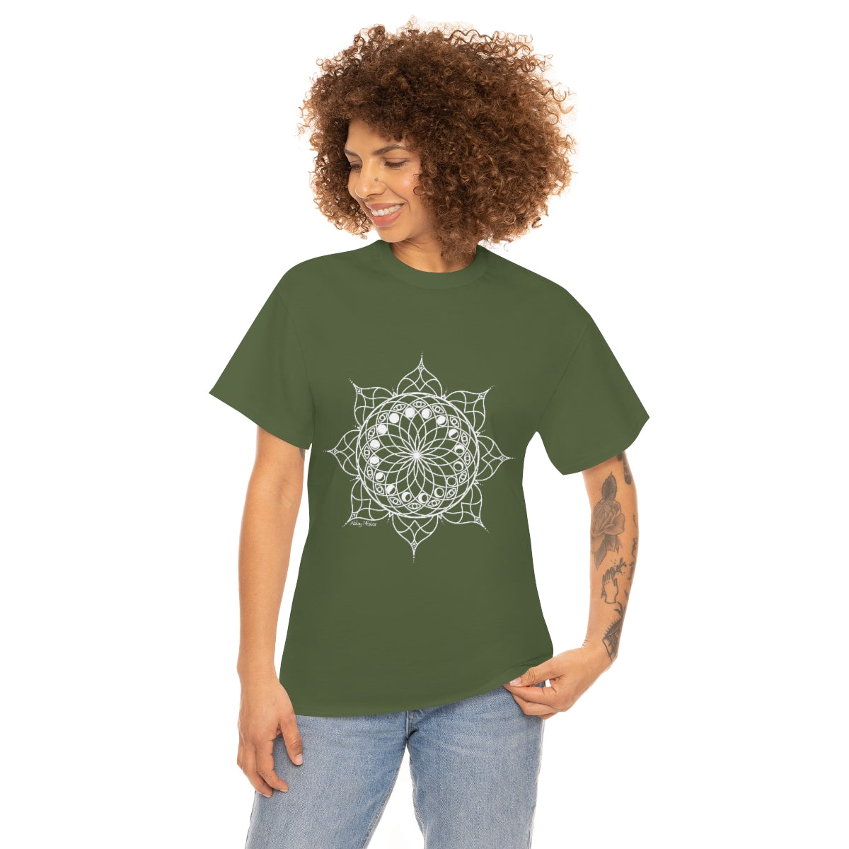 Moon Visions Mandala Cotton Shirt