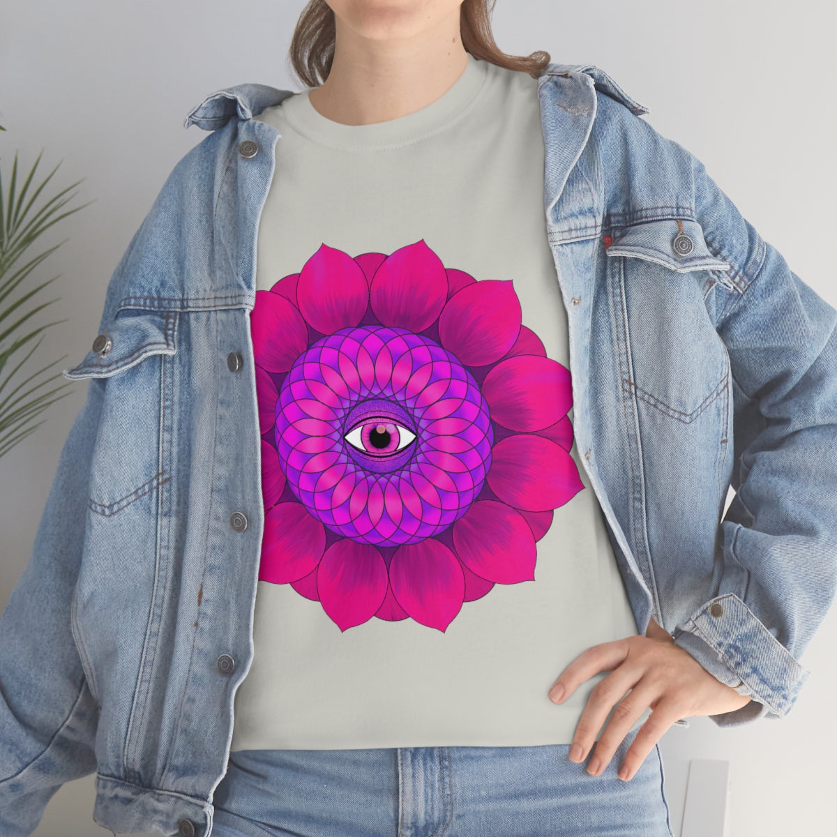 Mystic Pink Flower Cotton Shirt