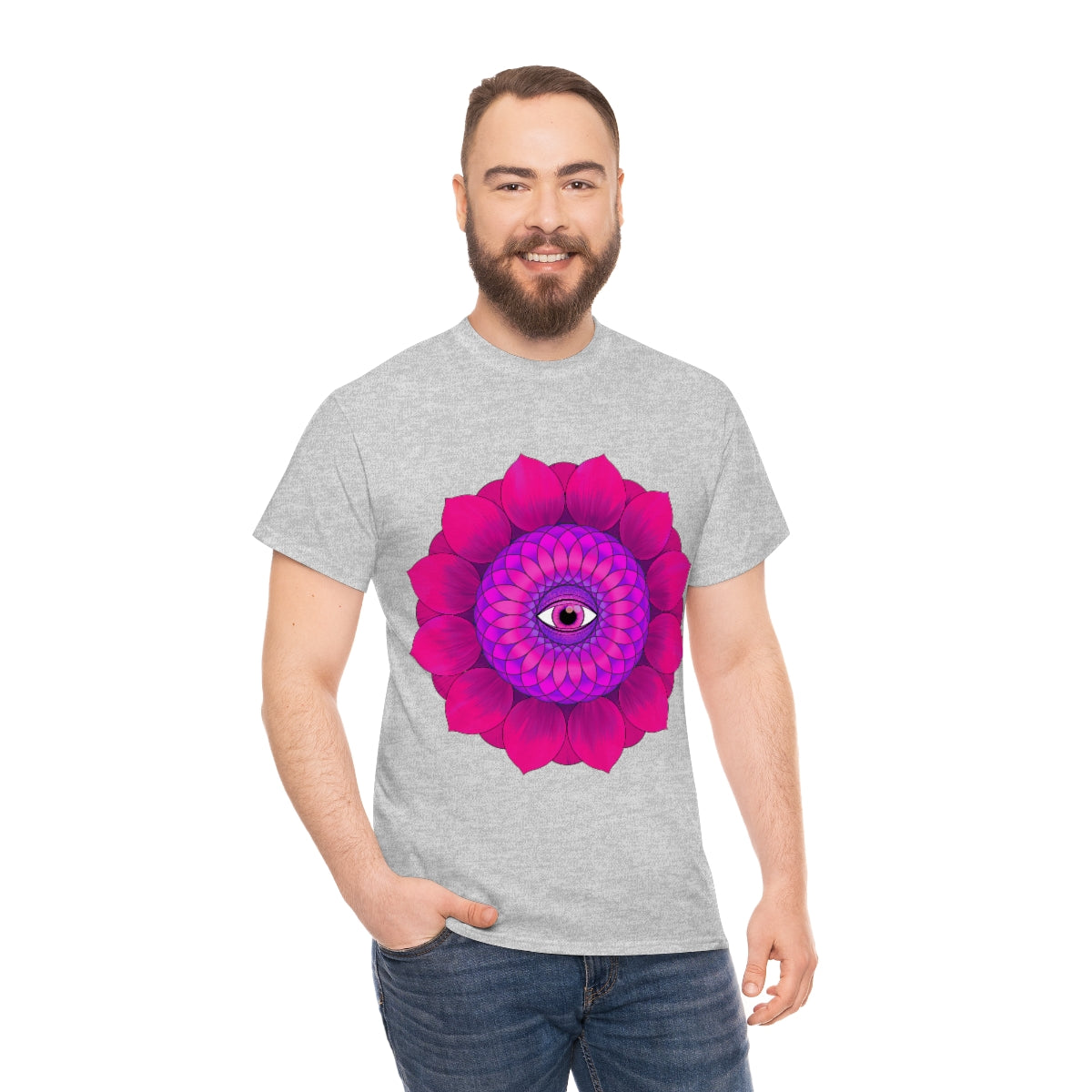 Mystic Pink Flower Cotton Shirt