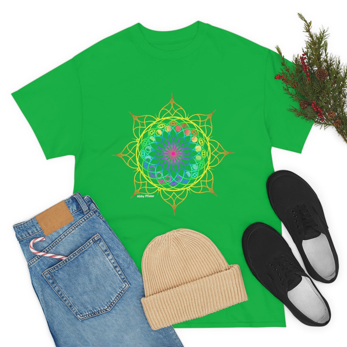 Moon Visions Mandala Cotton Shirt