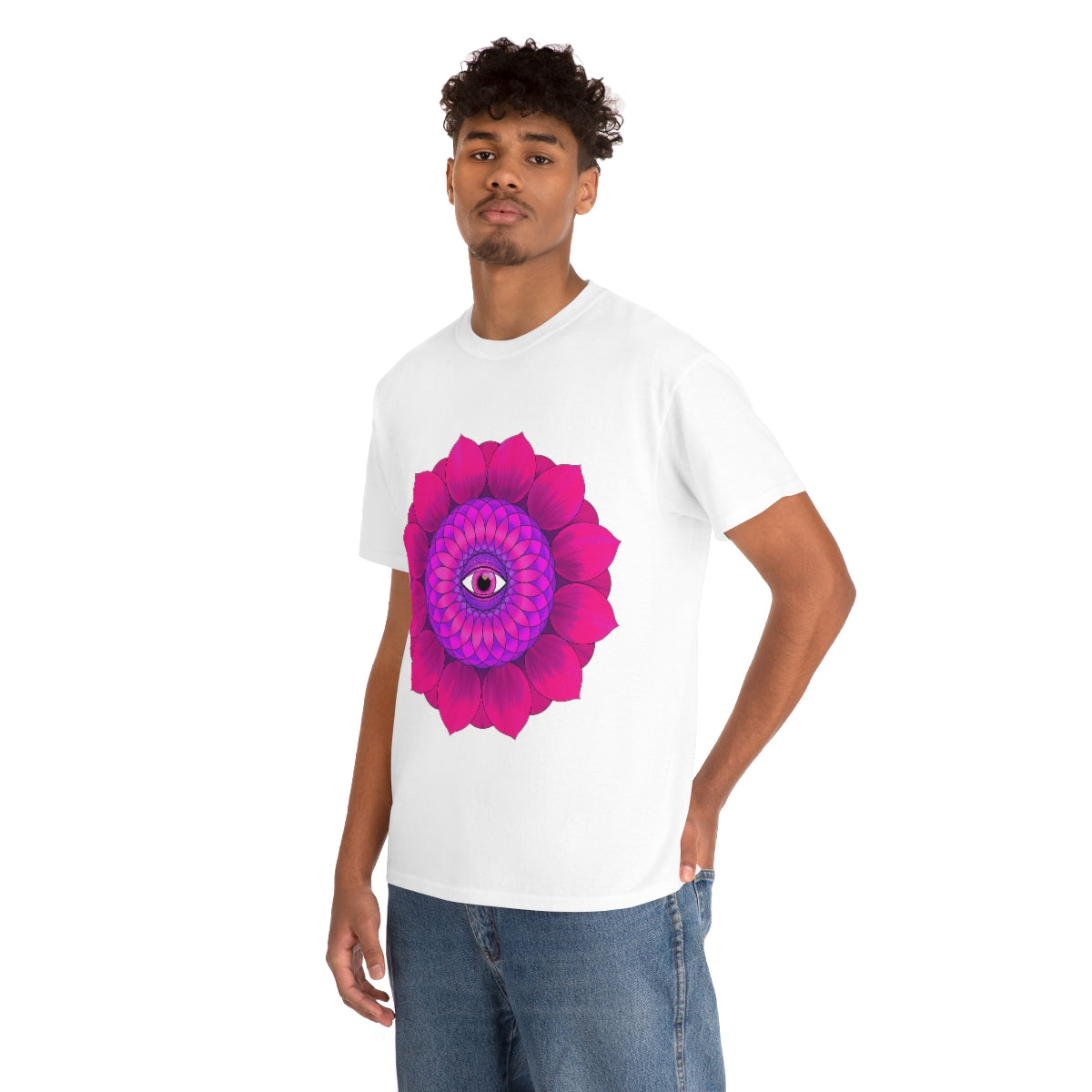 Mystic Pink Flower Cotton Shirt
