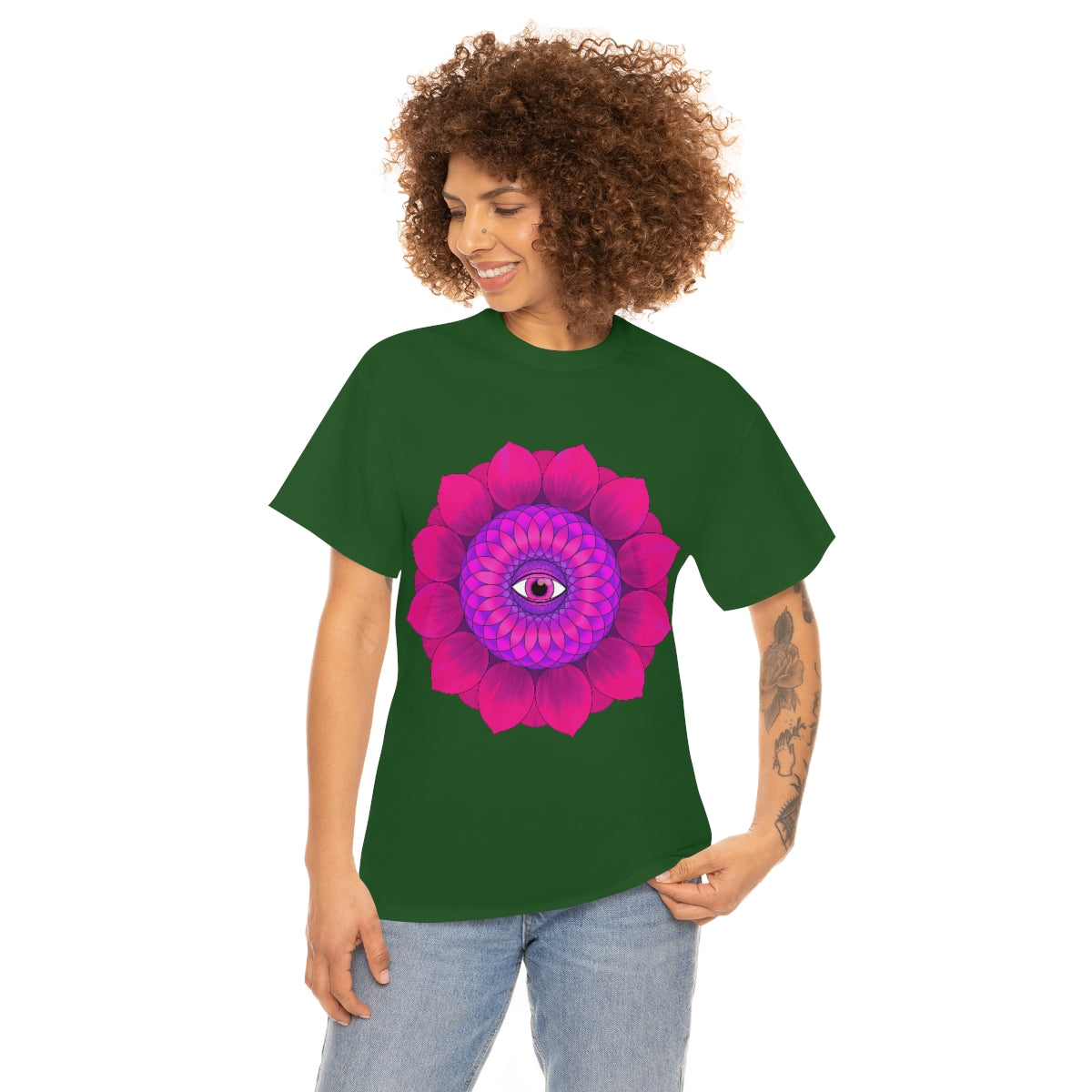 Mystic Pink Flower Cotton Shirt