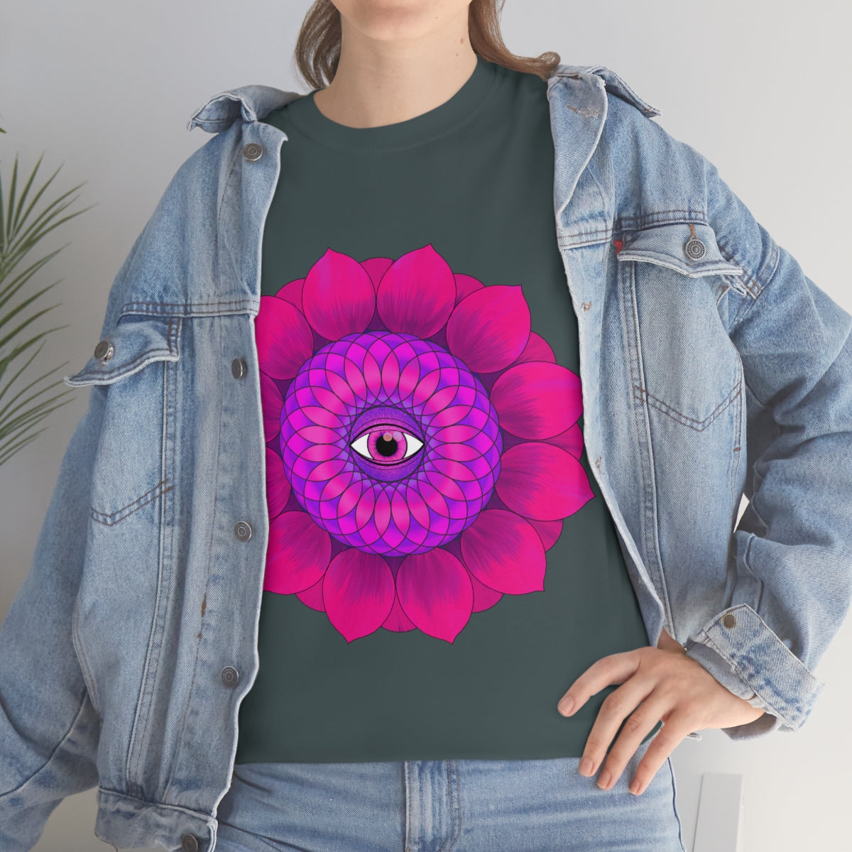 Mystic Pink Flower Cotton Shirt