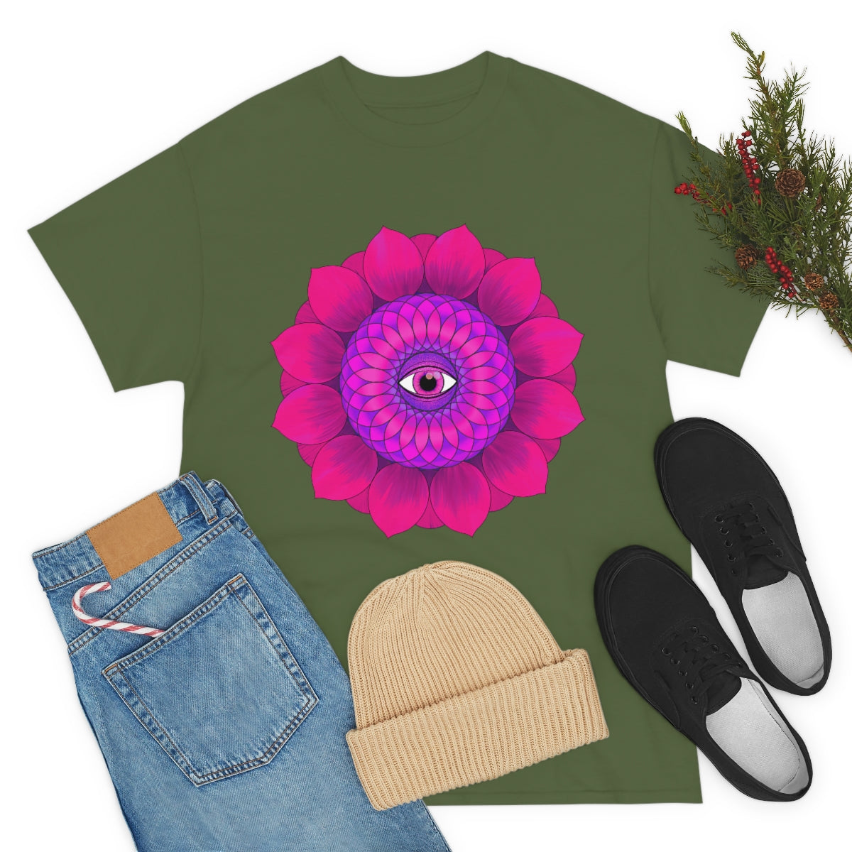 Mystic Pink Flower Cotton Shirt