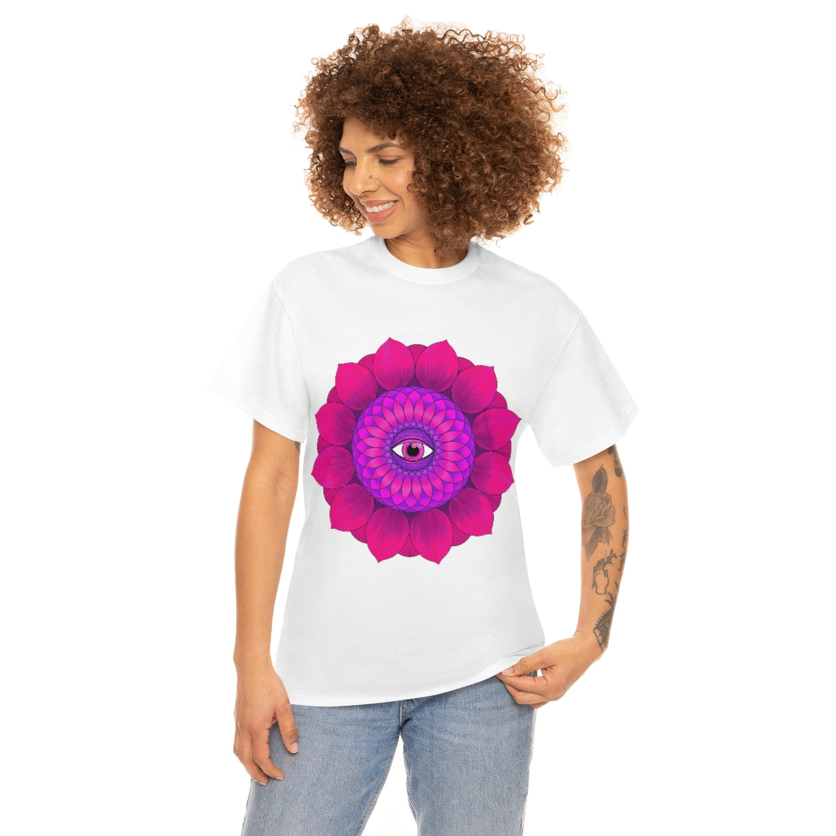 Mystic Pink Flower Cotton Shirt