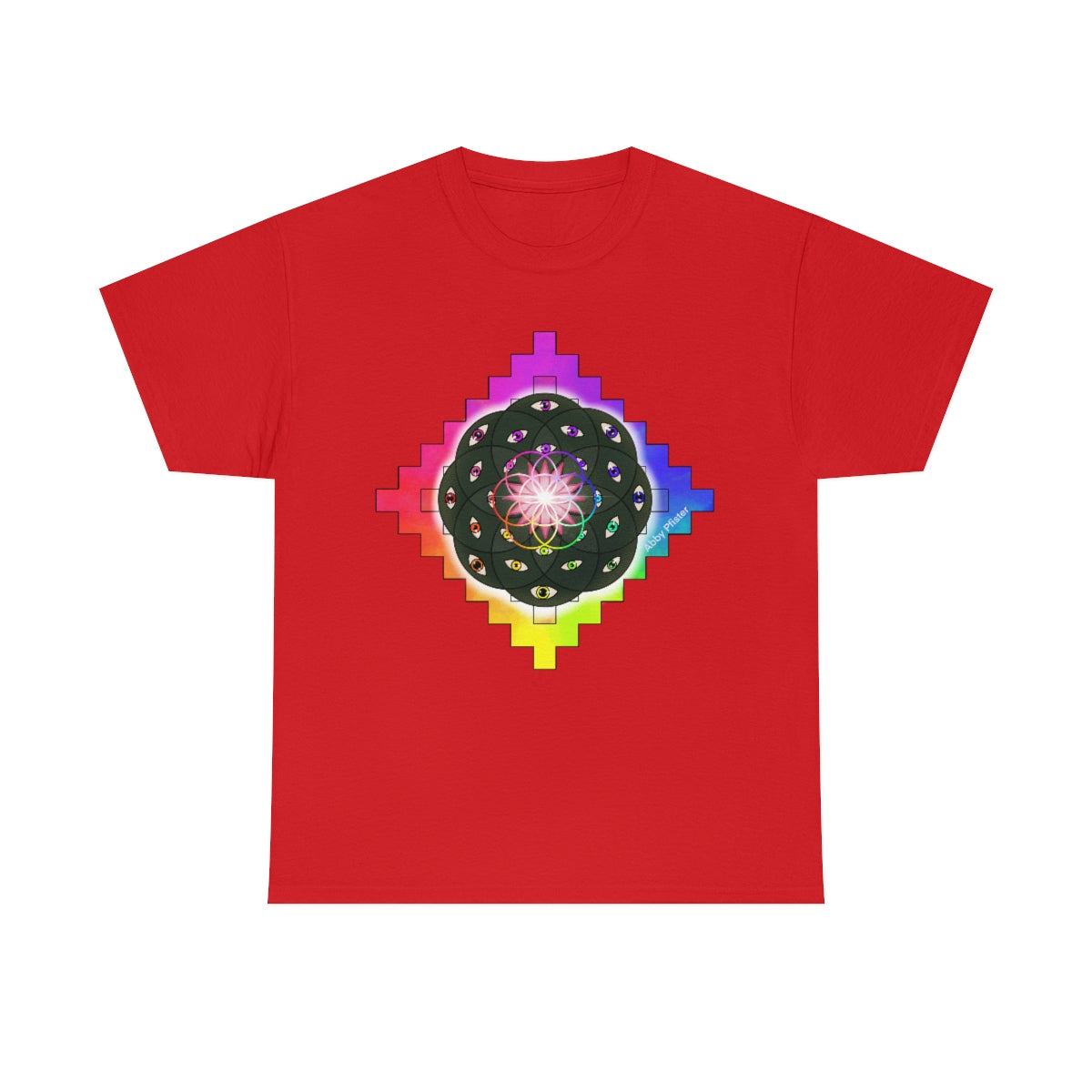 Geometric Cactus Heavy Cotton Tee