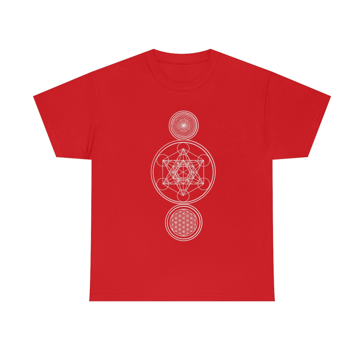 Sacred Geometry Black Cotton Shirt