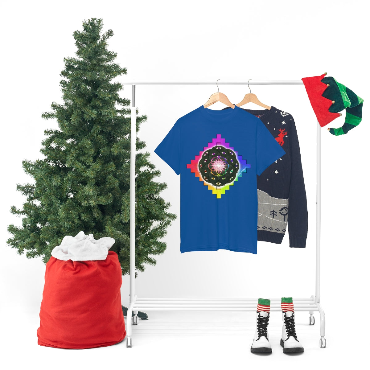 Geometric Cactus Heavy Cotton Tee