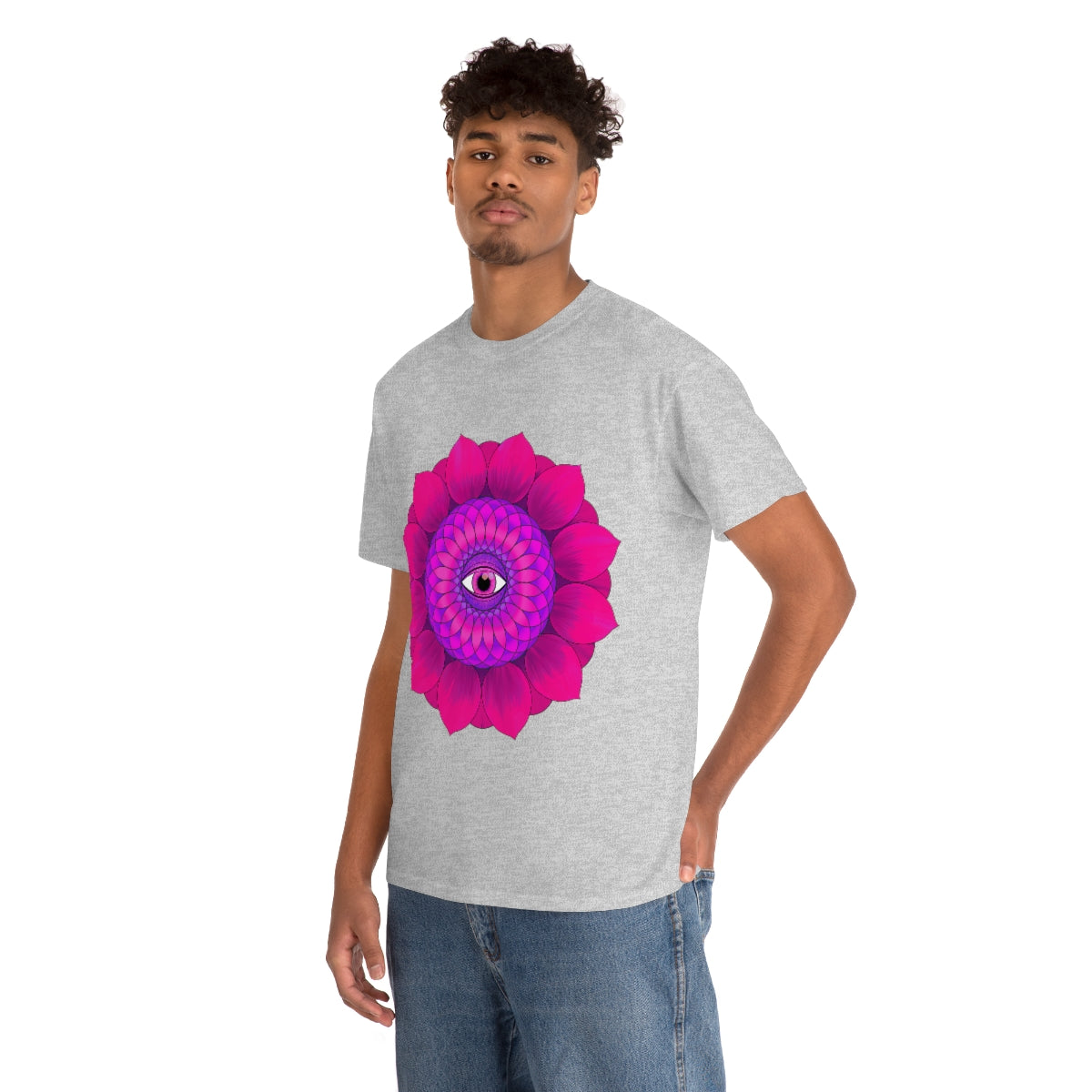 Mystic Pink Flower Cotton Shirt