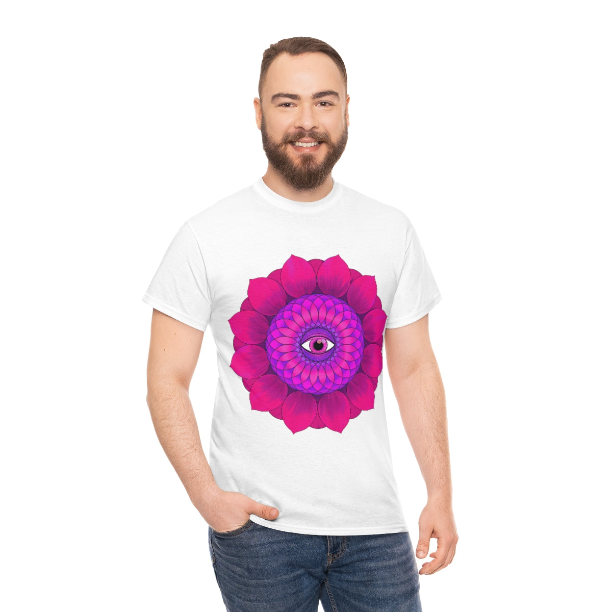 Mystic Pink Flower Cotton Shirt