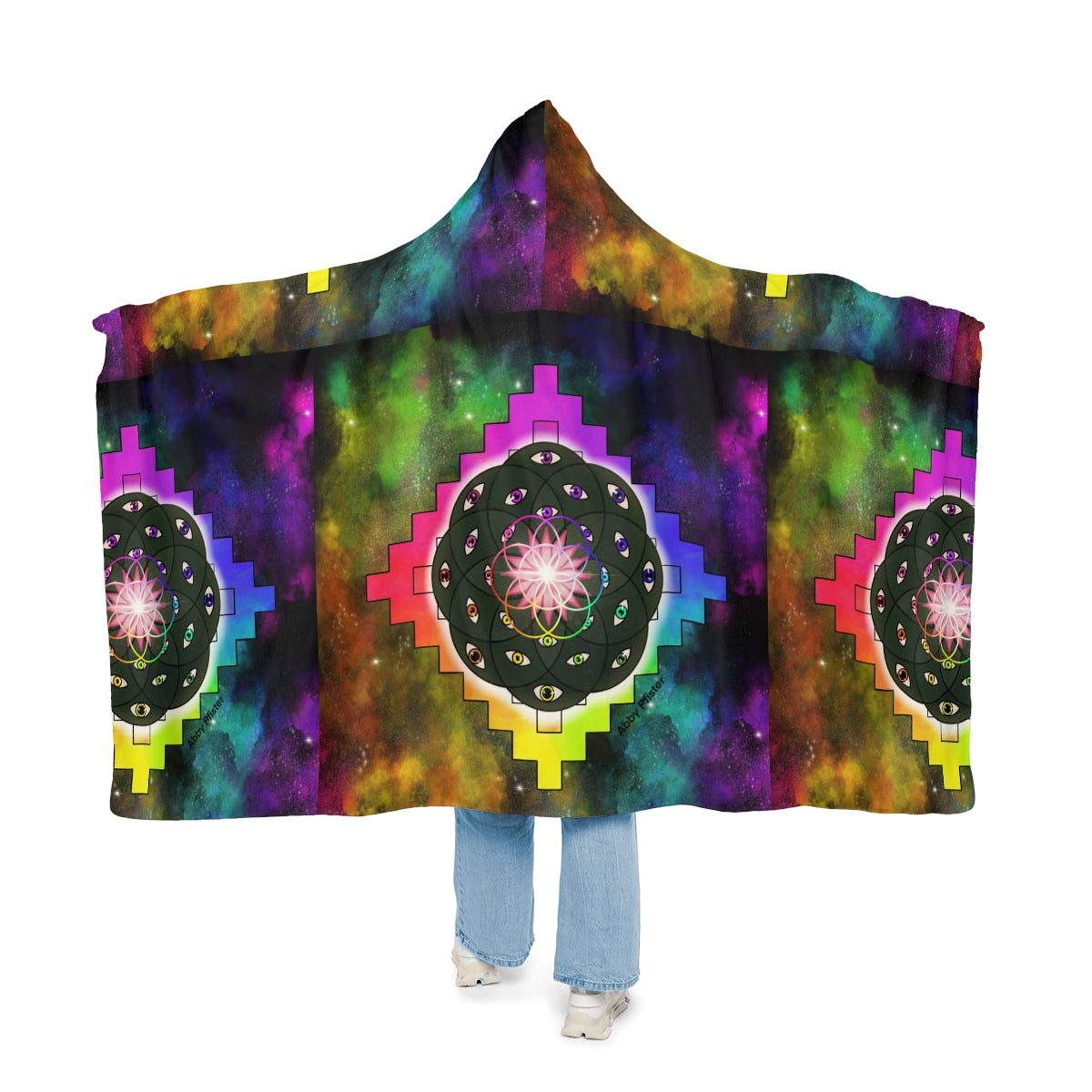 Geometric Cactus Snuggle Blanket