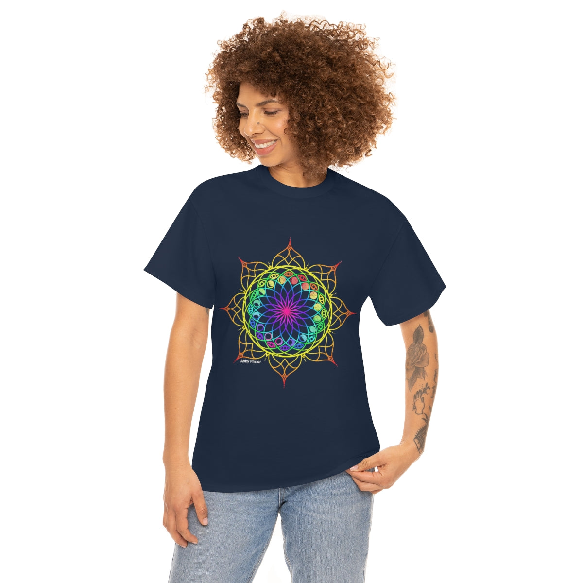 Moon Visions Mandala Cotton Shirt