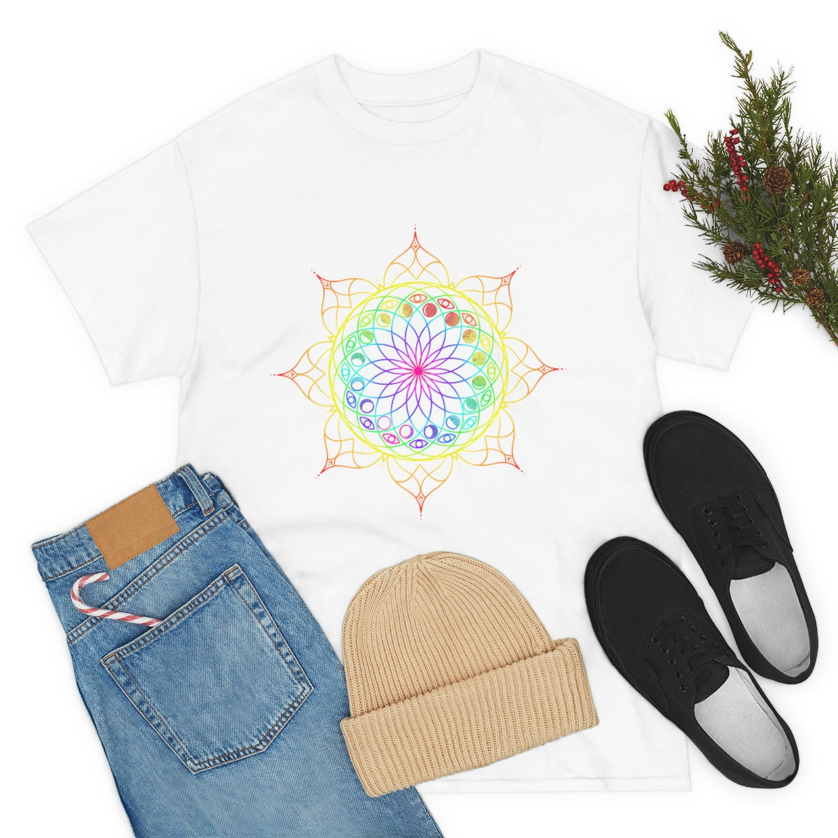 Moon Visions Mandala Cotton Shirt