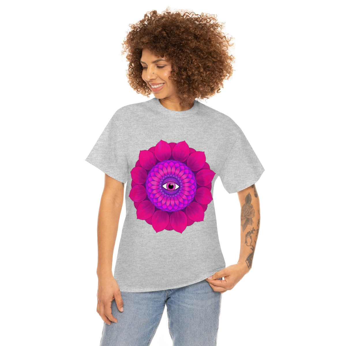 Mystic Pink Flower Cotton Shirt