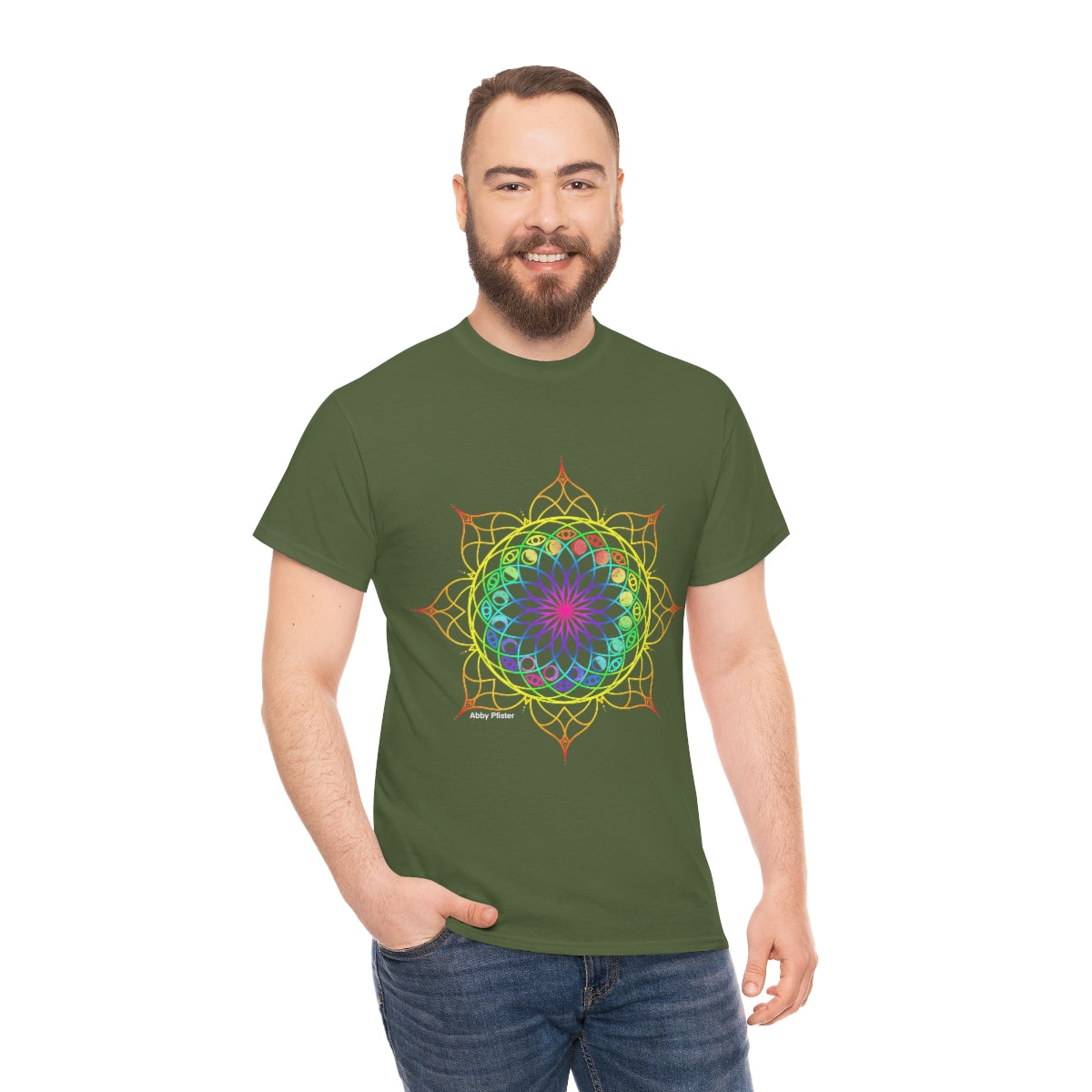 Moon Visions Mandala Cotton Shirt