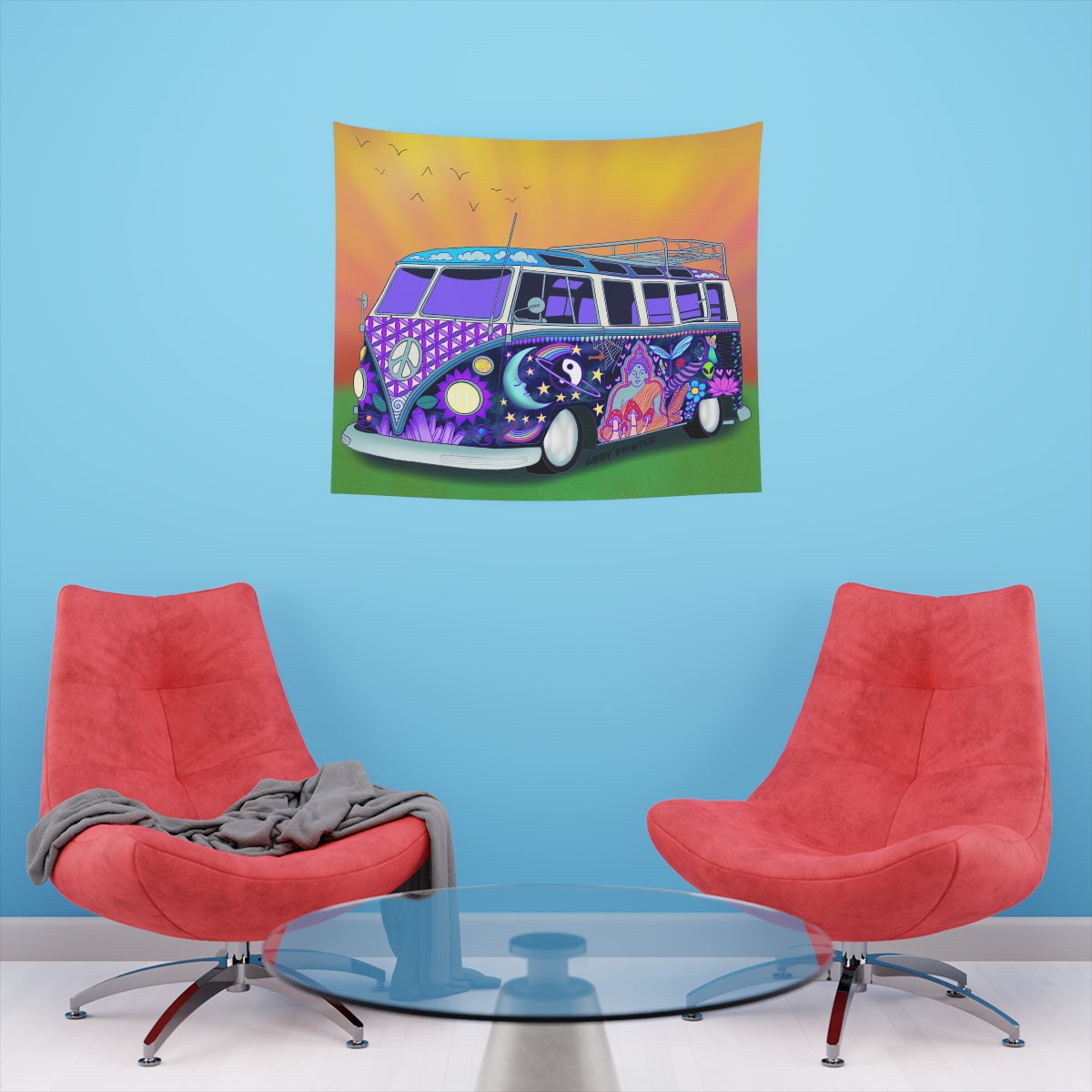 Hippie Van Wall Tapestry