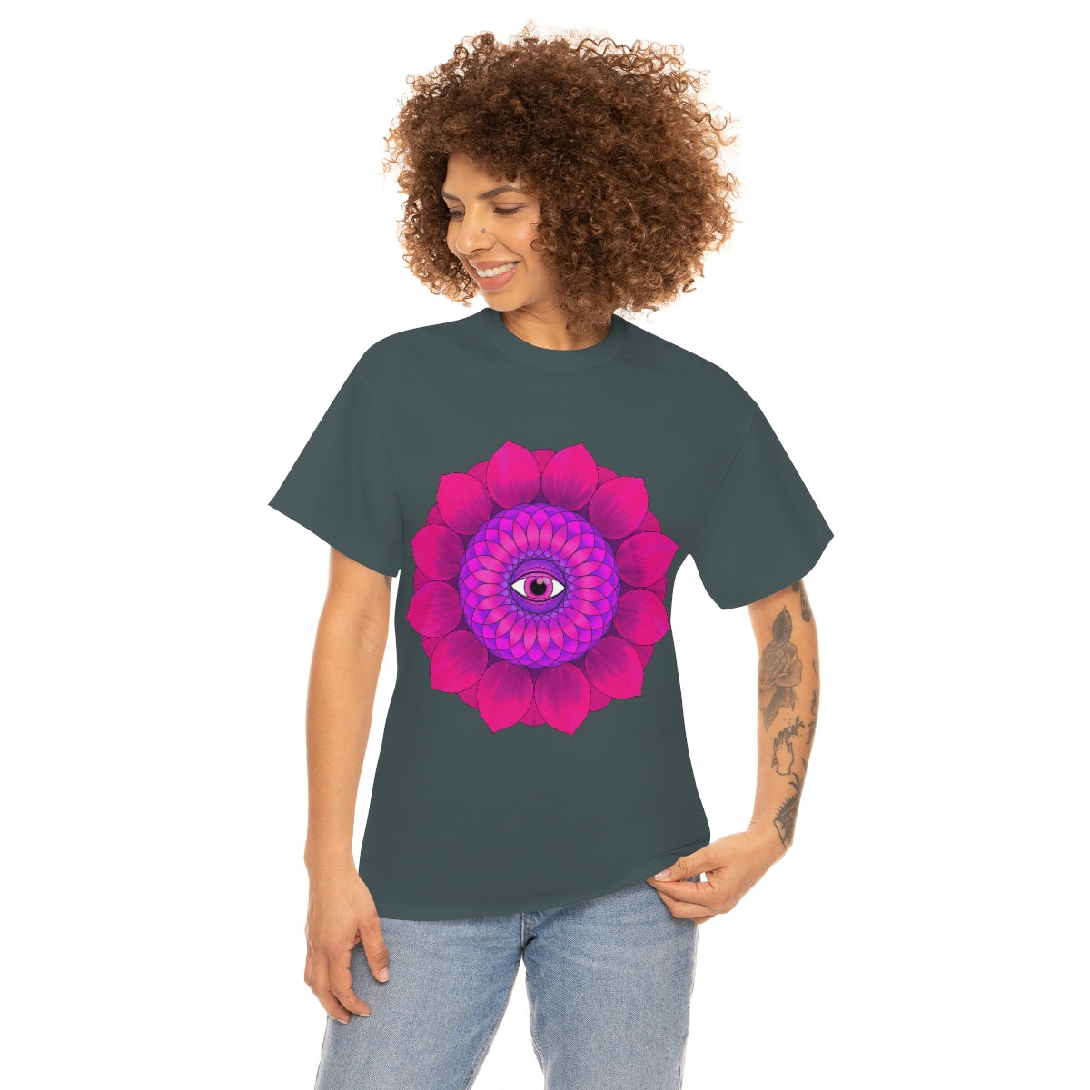 Mystic Pink Flower Cotton Shirt