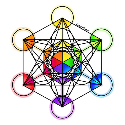 Metatron Cube Print 8x8